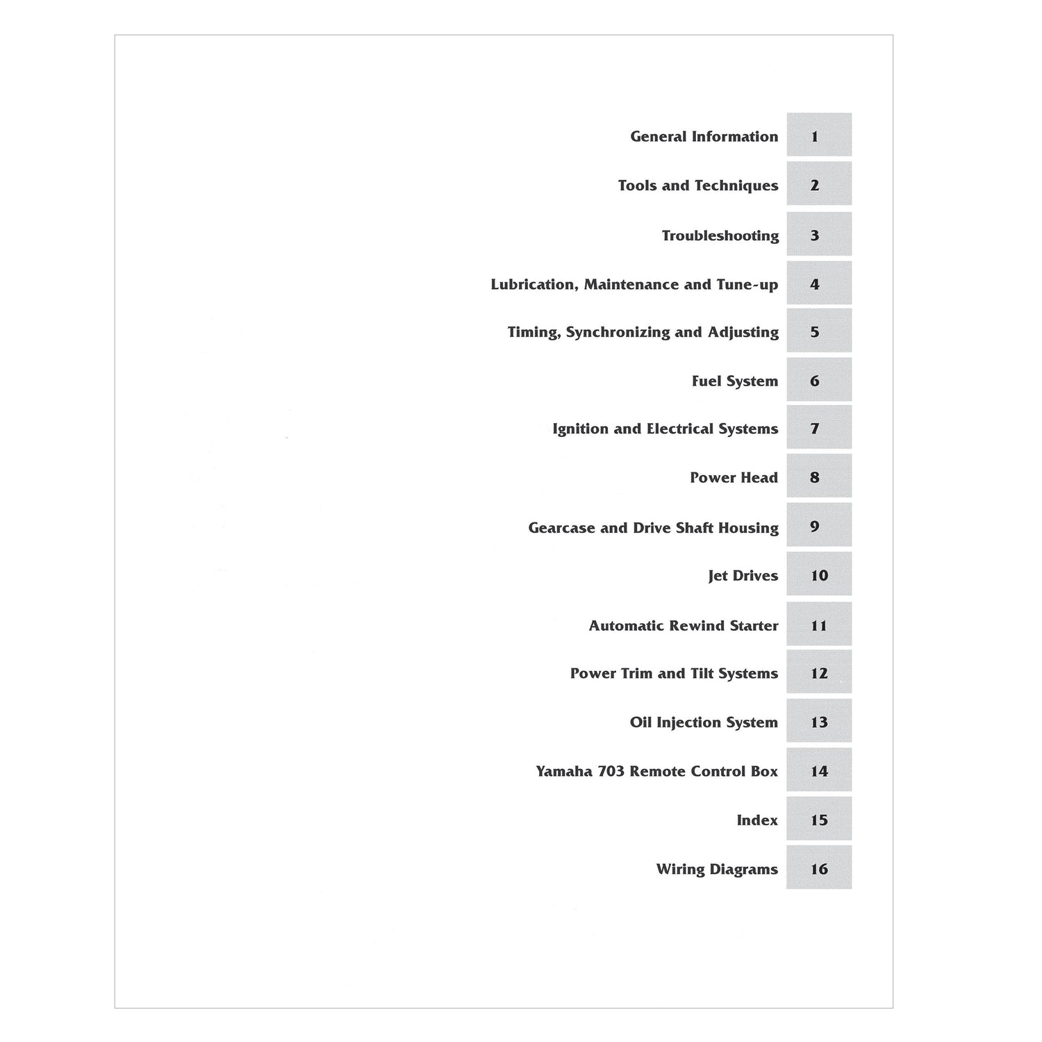 Yamaha 2-225 HP 2-Stroke Outboards & Jet Drives (1984-1989) Service & Repair Manual