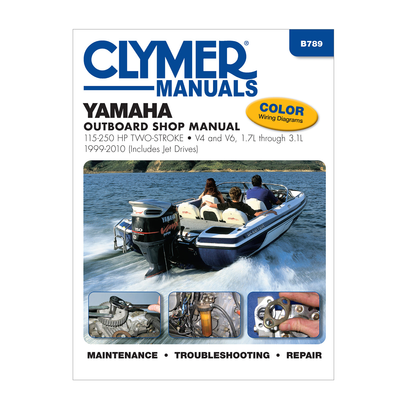 Yamaha 115-250 HP 2-Stroke Outboard & Jet Drives (1999-2010) Service & Repair Manual