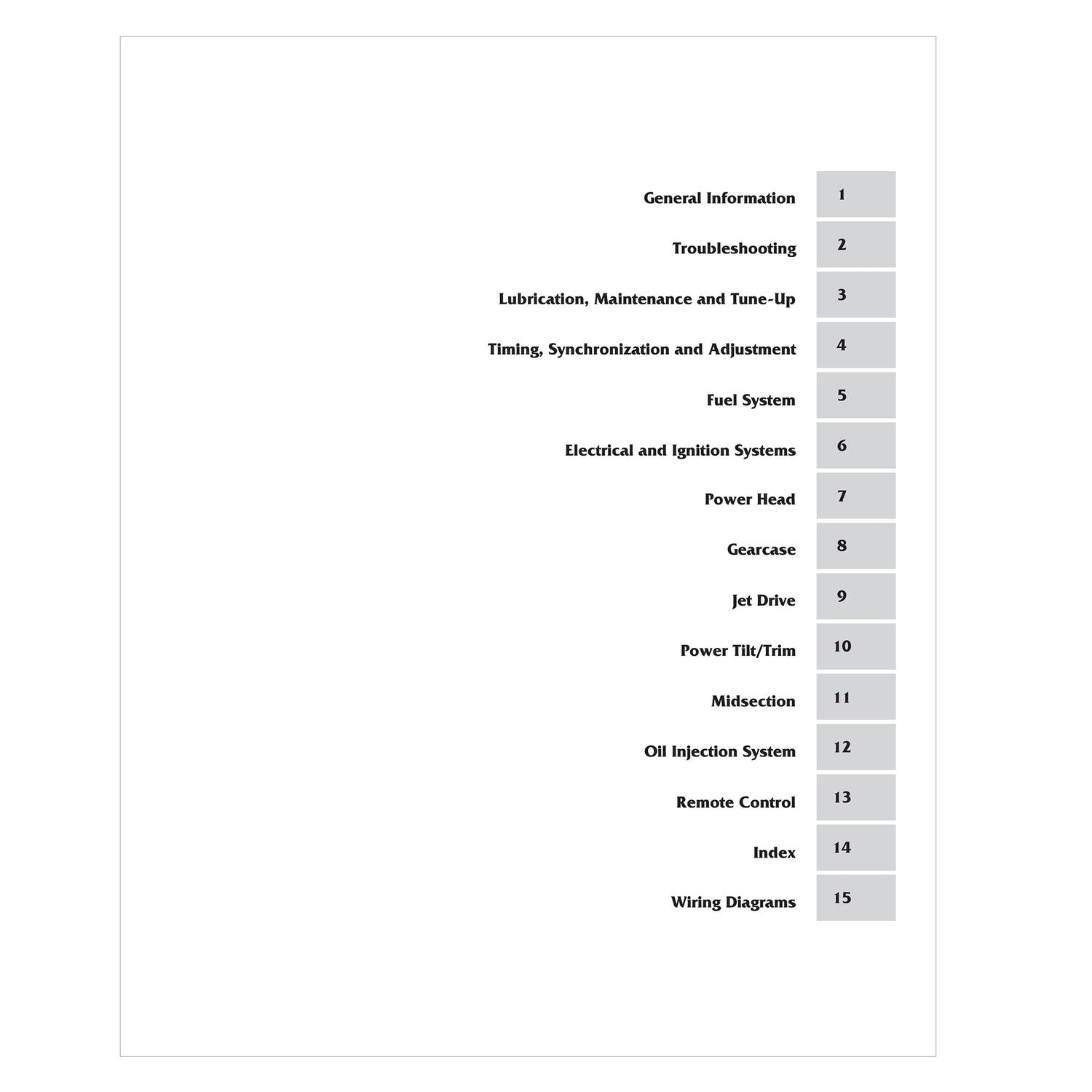Yamaha 115-250 HP 2-Stroke Outboard & Jet Drives (1999-2010) Service & Repair Manual