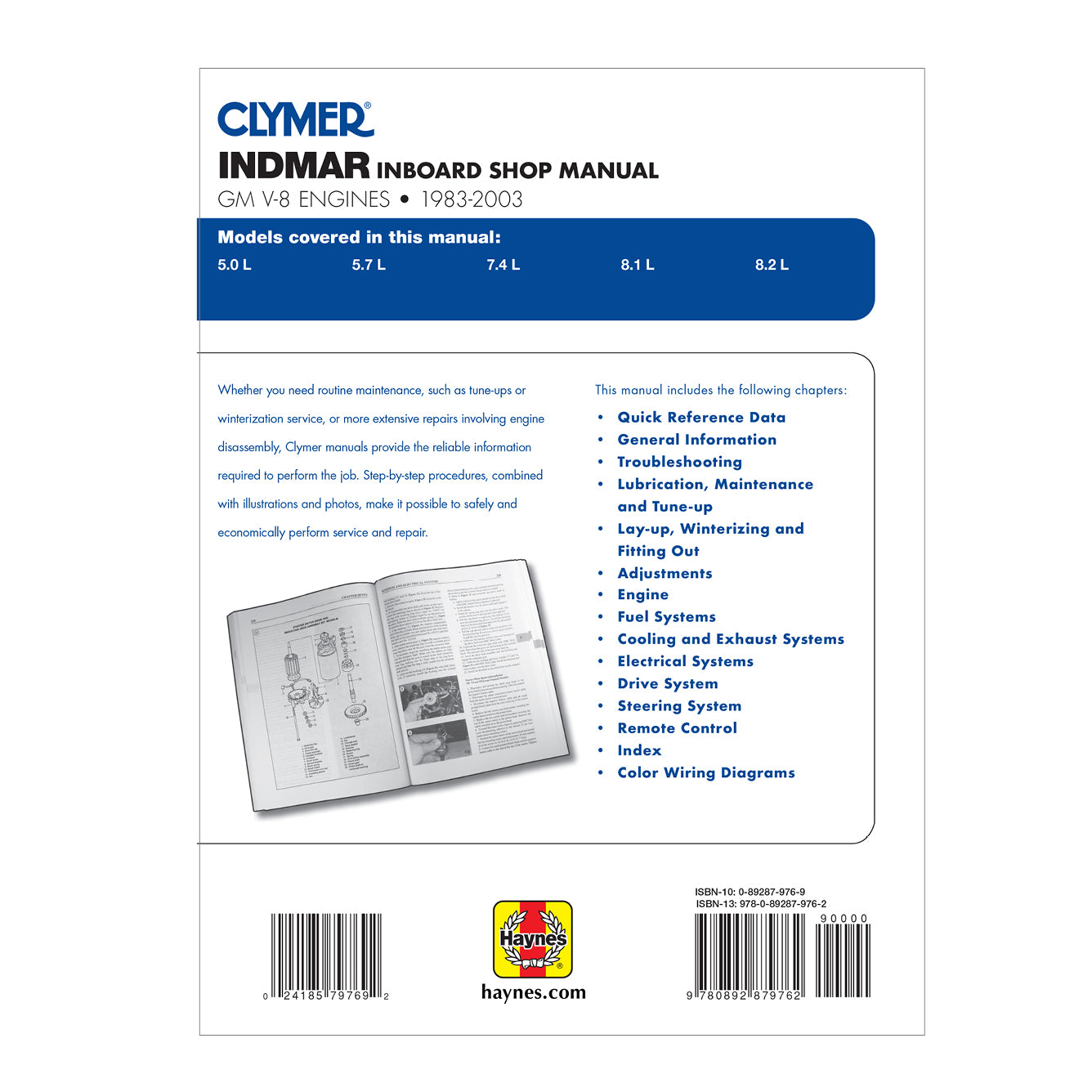 Indmar GM V-8 Inboards (1983-2003) Service & Repair Manual