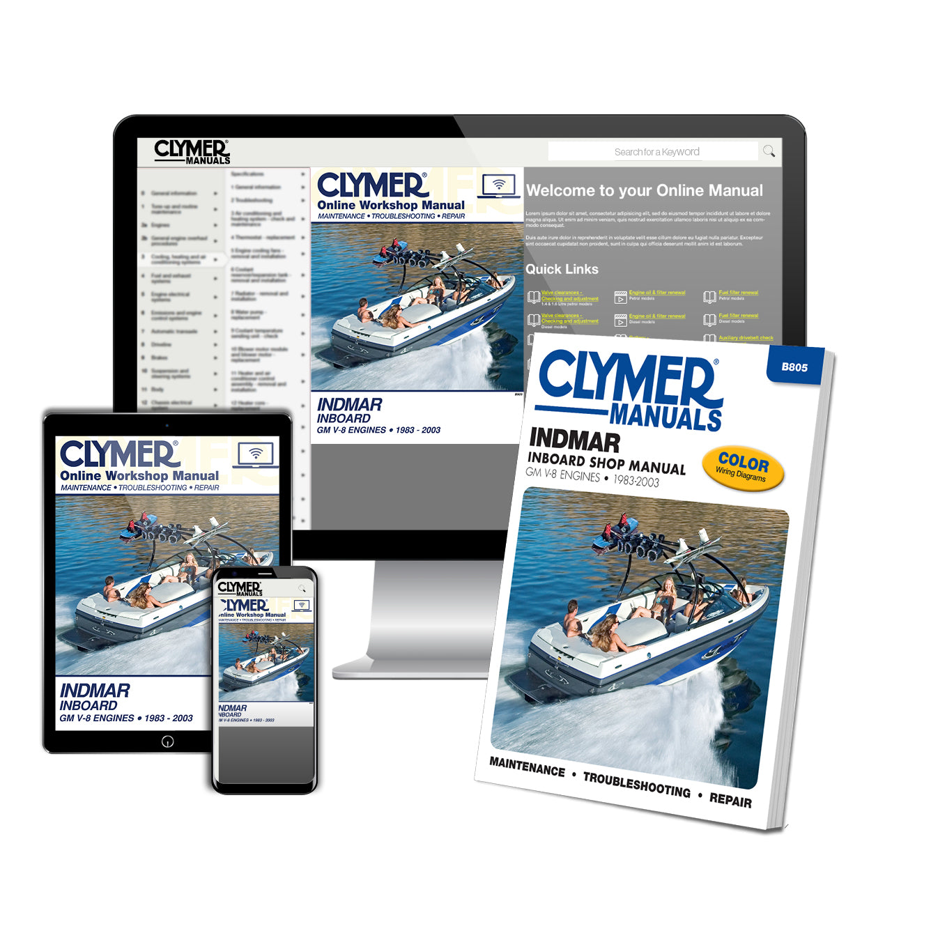 Indmar GM V-8 Inboards (1983-2003) Service & Repair Manual