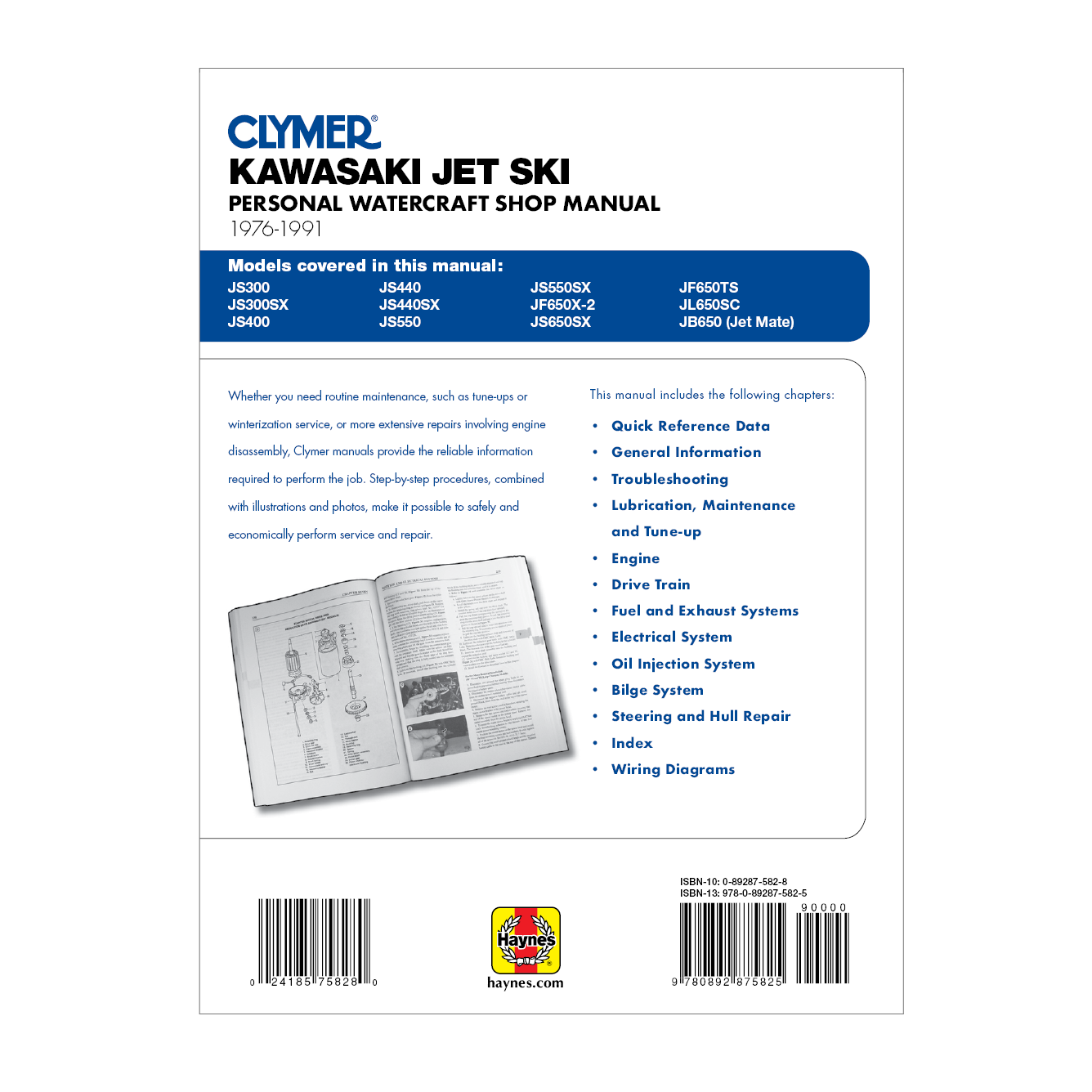 Kawasaki Jet Ski (1976-1991) Service & Repair Manual