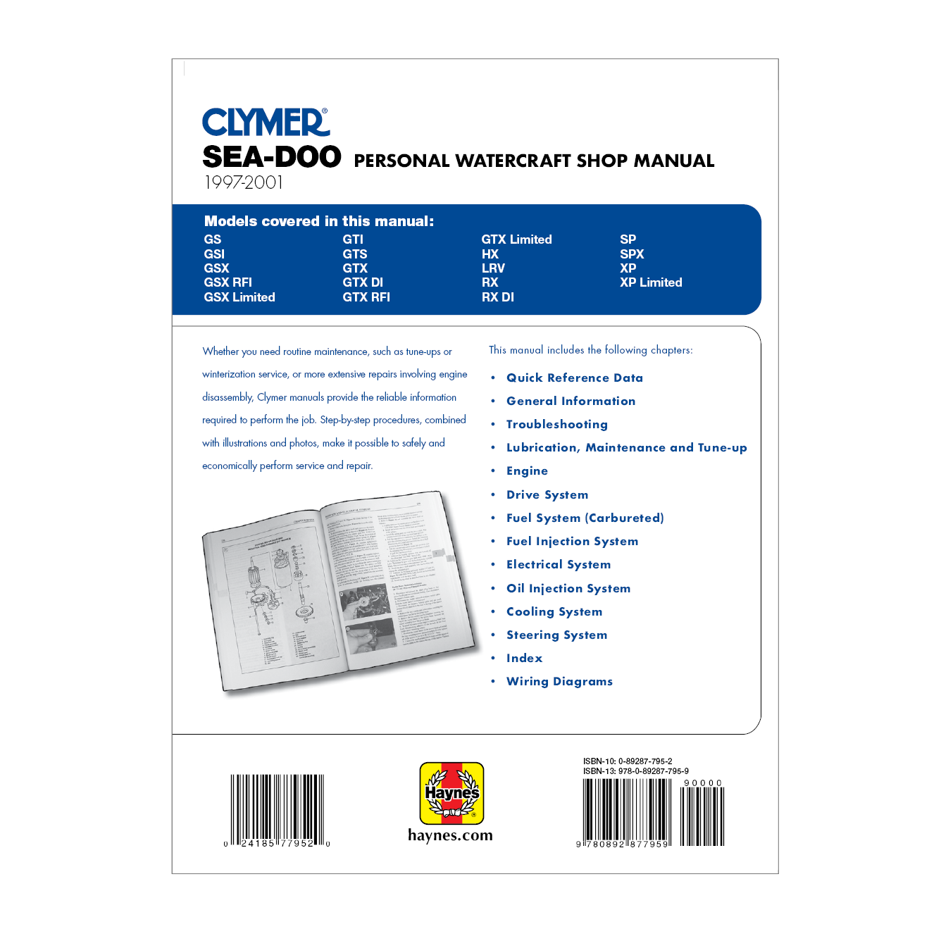 Sea Doo Personal Watercraft (1997-2001) Service Repair Manual