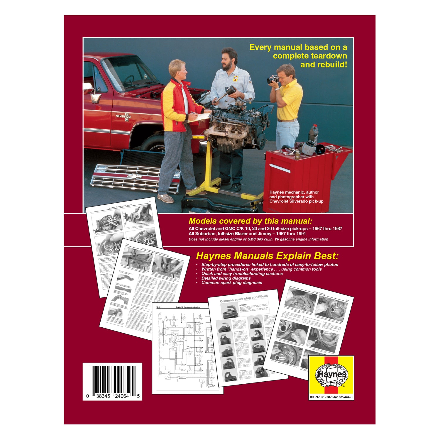 Classic Collector's Edition: Chevrolet & GMC 4.3L V6 & V8 Gas Pick-ups (67-87) & Suburban, Blazer & Jimmy (67-91) Haynes Repair Manual - Hardcover