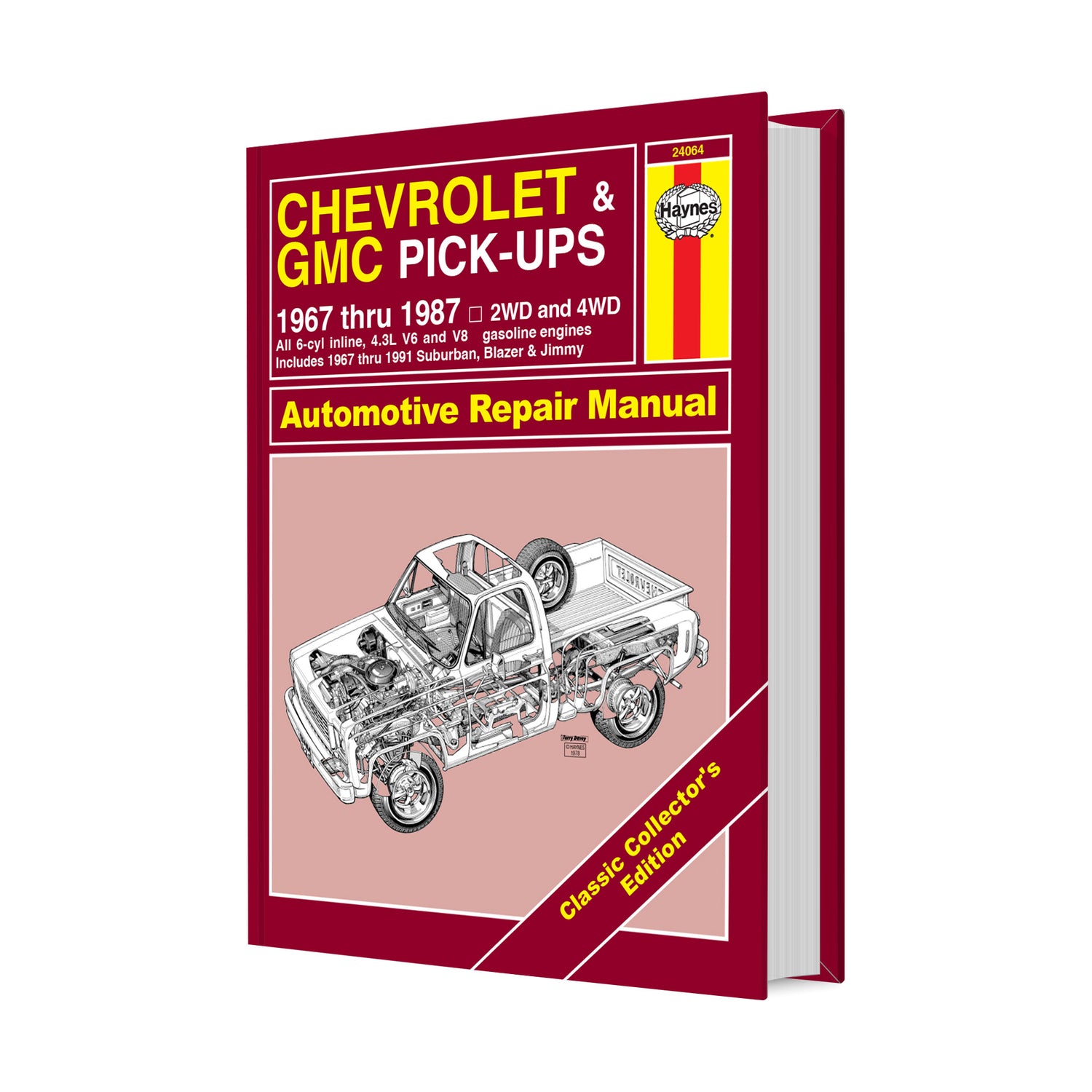Classic Collector's Edition: Chevrolet & GMC 4.3L V6 & V8 Gas Pick-ups (67-87) & Suburban, Blazer & Jimmy (67-91) Haynes Repair Manual - Hardcover