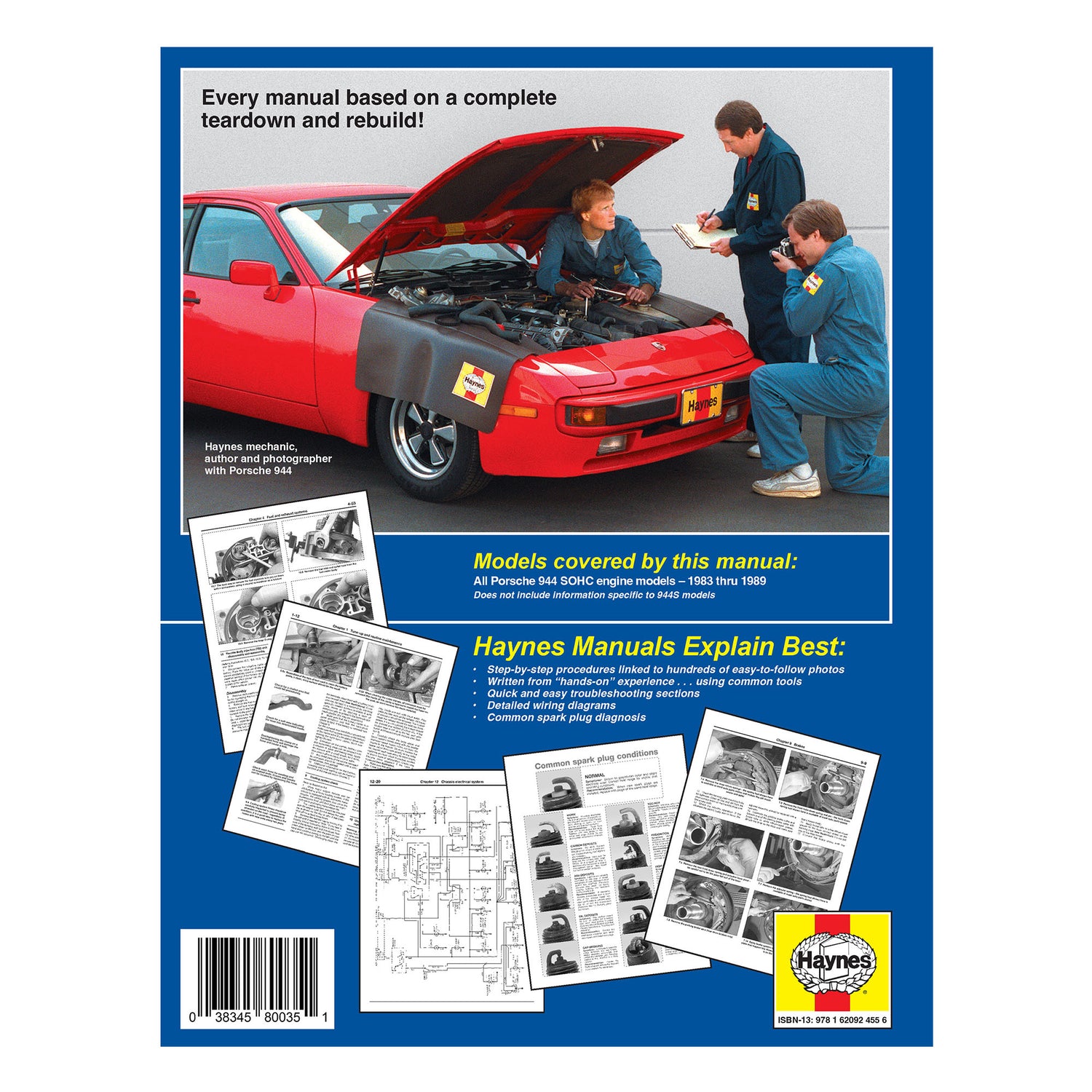 Classic Collector's Edition: Porsche 944 4-cylinder (1983-1989) Haynes Repair Manual - Hardcover