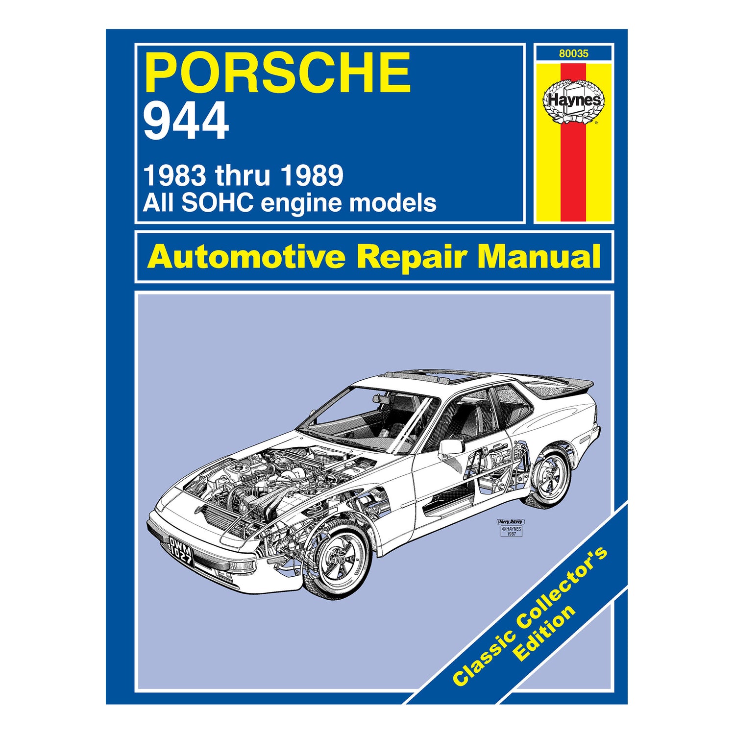 Classic Collector's Edition: Porsche 944 4-cylinder (1983-1989) Haynes Repair Manual - Hardcover