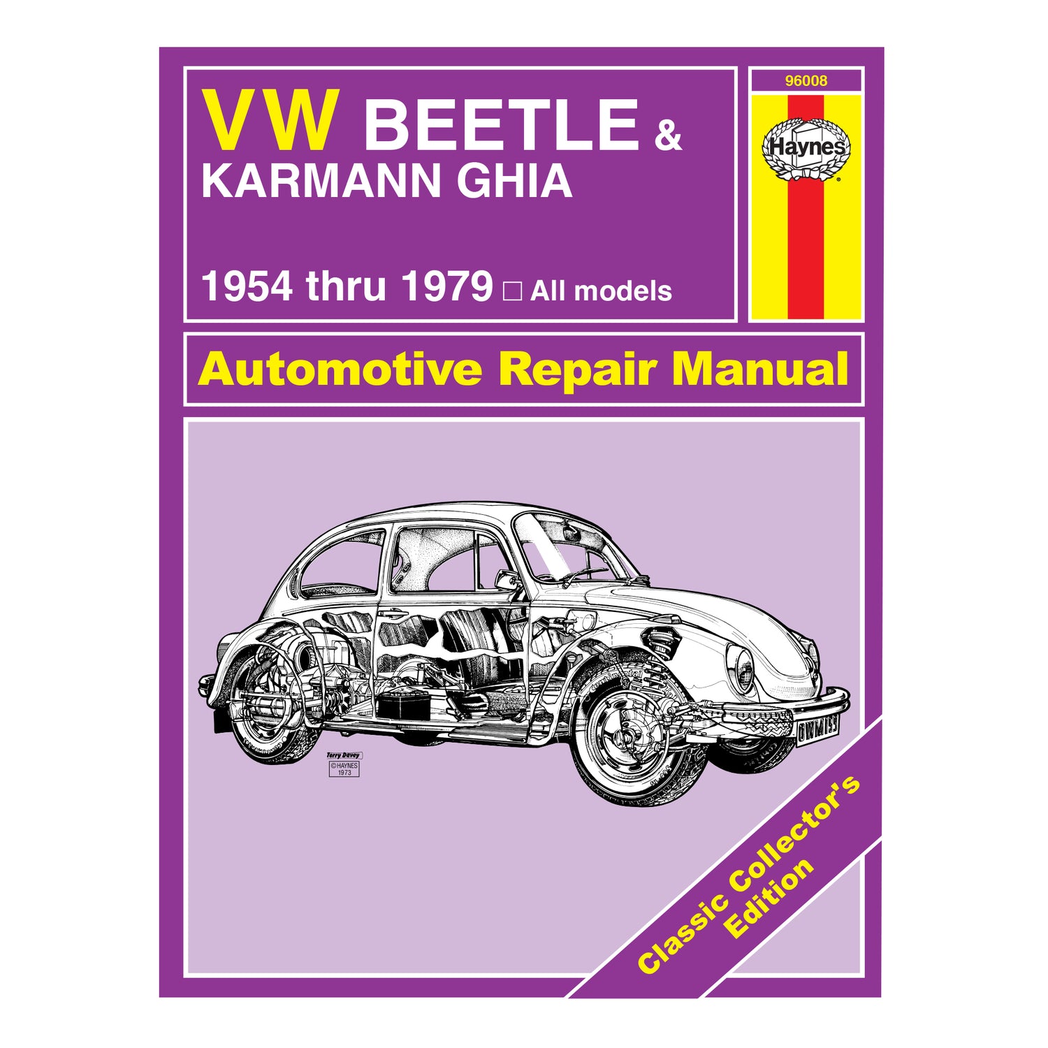 Classic Collector's Edition: Volkswagen VW Beetle & Karmann Ghia (54-79) Haynes Repair Manual - Hardcover
