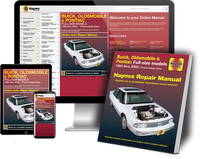 Buick Oldsmobile and Pontiac Haynes Repair Manual Book and Online Bundle