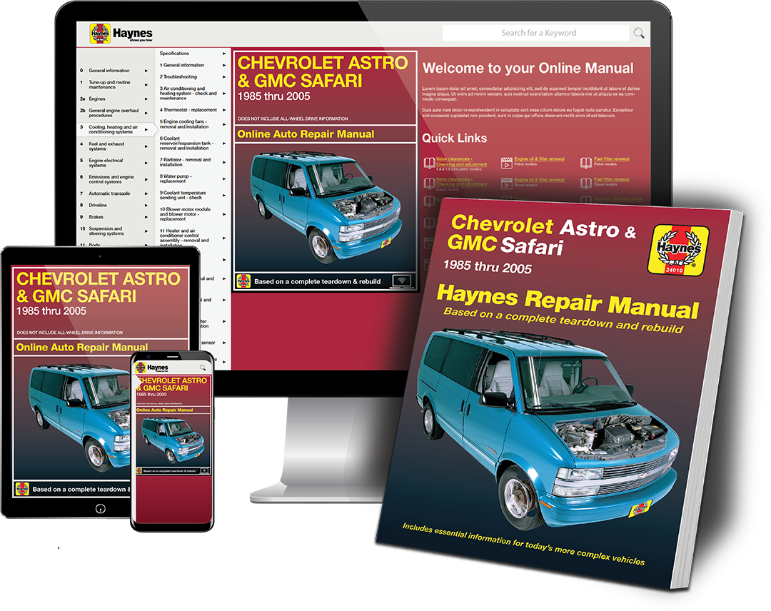 Chevrolet Astro and GMC Safari (85-05) Haynes Repair Manual