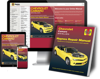 Chevroleyt Camaro 2010 thru 2015 Haynes Repair Manual Book and Online Bundle
