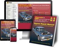 Chevrolet and GMC Haynes Repair Manual Book and Online Bundle