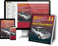 Chevrolet S-10 GMC Sonoma Pick Ups Book and Online Manual Bundle