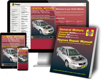 General Motors Haynes Repair Manual Book and Online Bundle