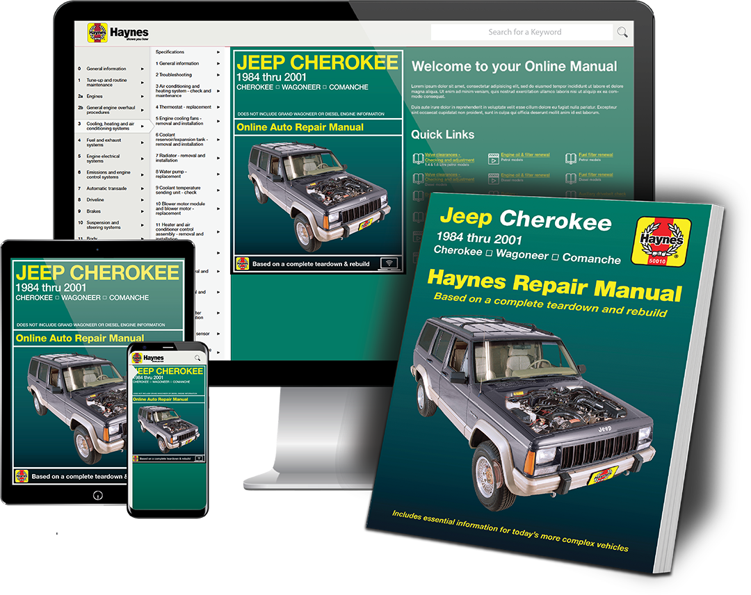Jeep Cherokee, Comanche & Wagoneer Limited, 2WD & 4WD, Gas (84-01 Jeep Cherokee, Comanche & Wagoneer Limited, 2WD & 4WD, Gas (84-01