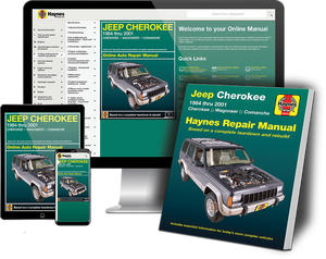 Jeep Cherokee, Comanche & Wagoneer Limited, 2WD & 4WD, Gas (84-01