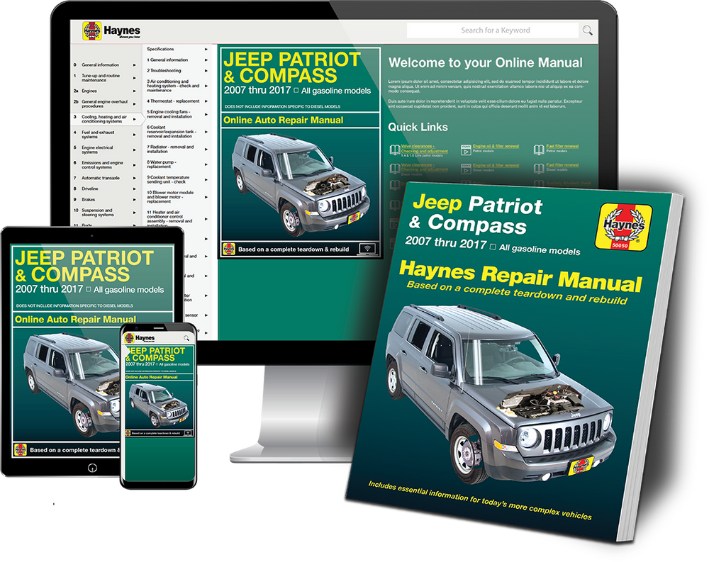 Jeep Patriot & Compass (07-17) Haynes Book