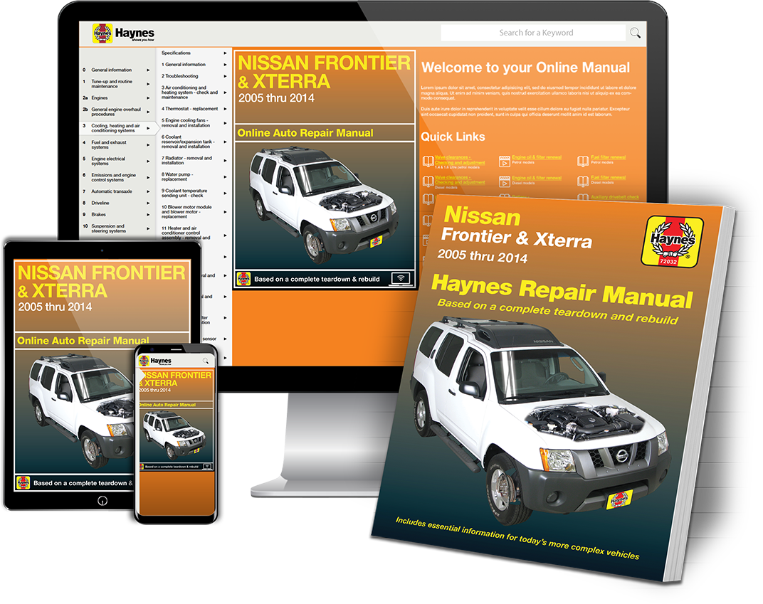 Nissan Frontier and Xterra  2005 thru 2014