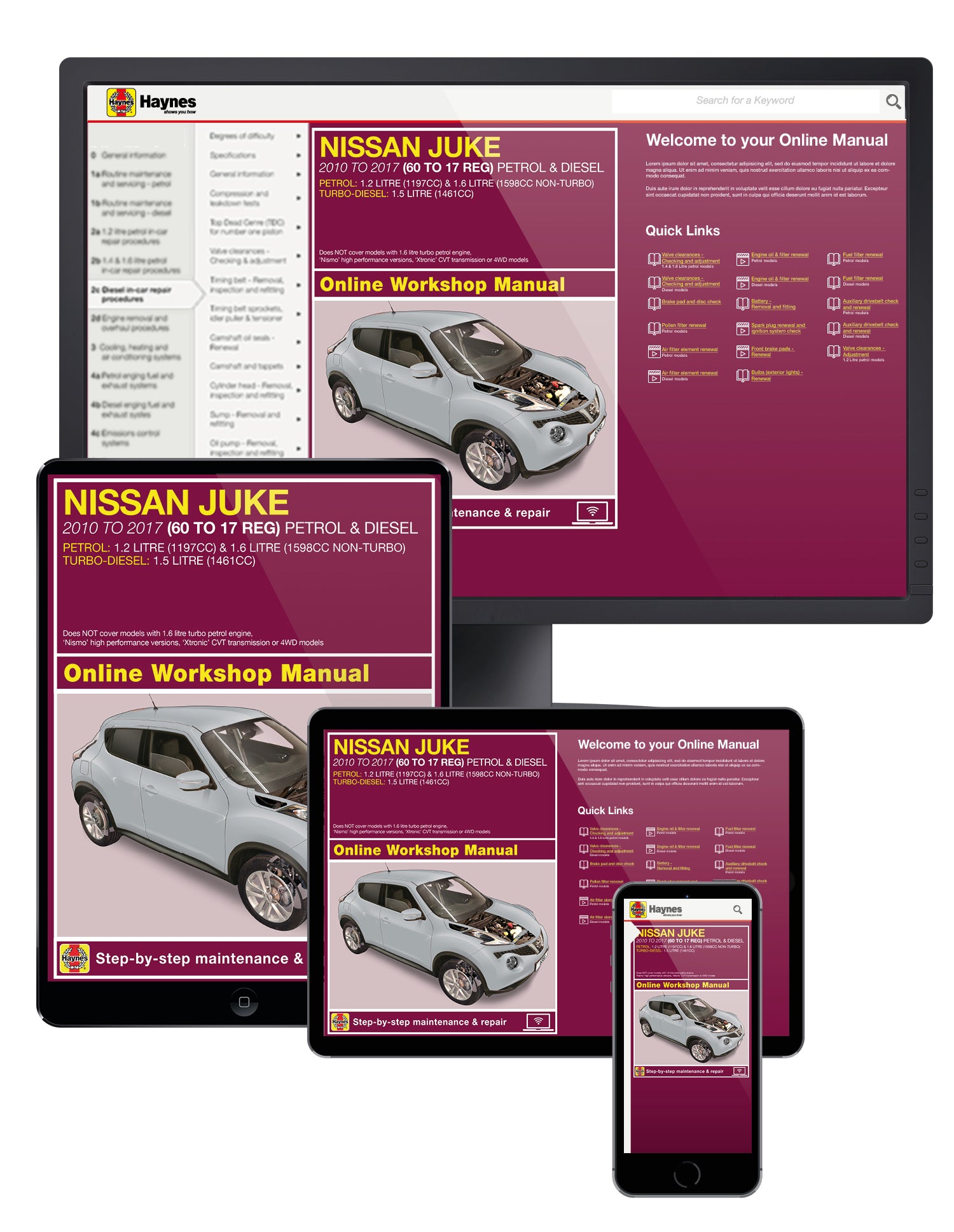 Nissan Juke (10 - 17) Haynes Repair Manual