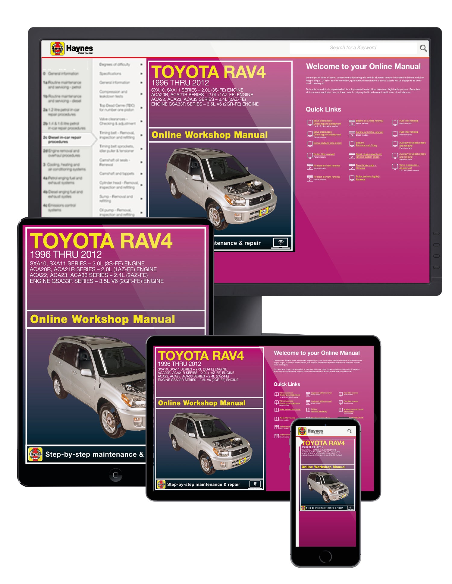 Toyota RAV4 (94-12) Haynes Repair Manual