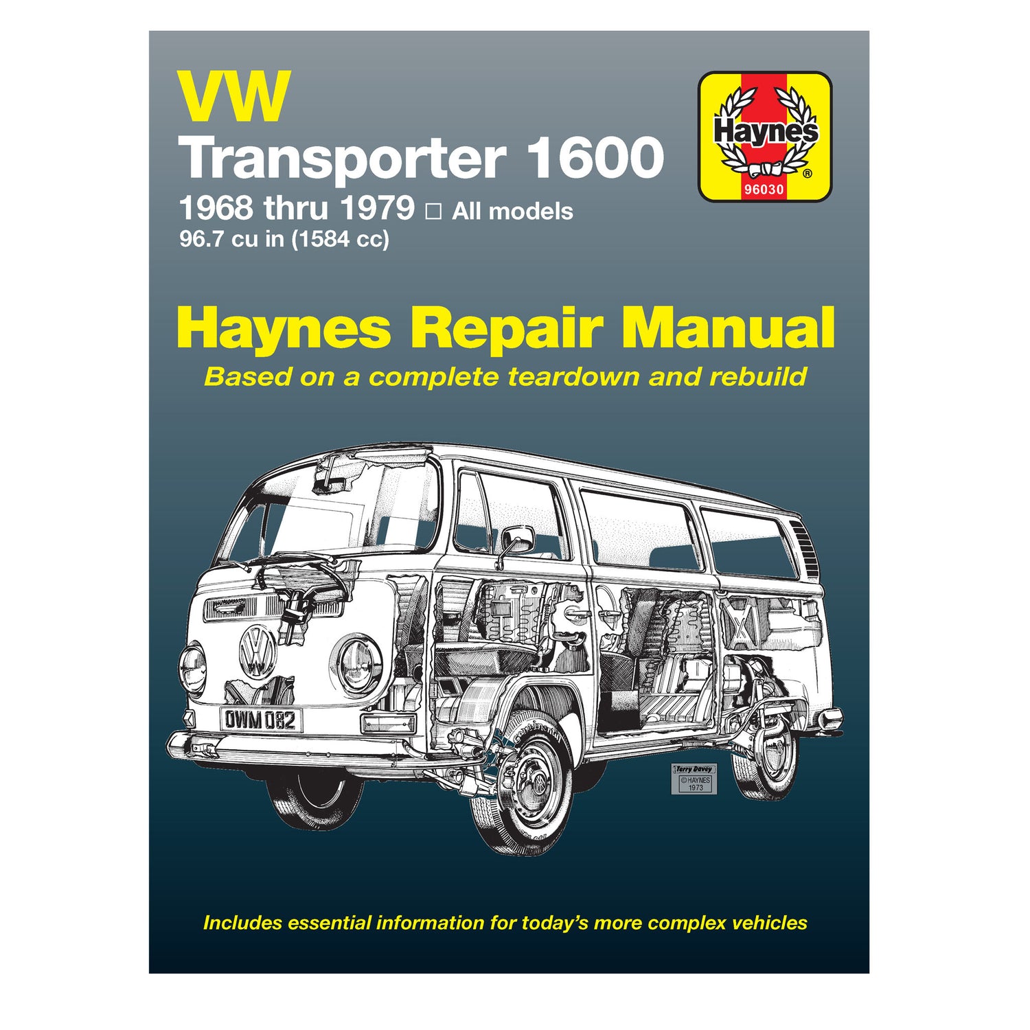 Volkswagen 1600 Baywindow Transporter 1584cc (1968-1979) Haynes Repair Manual