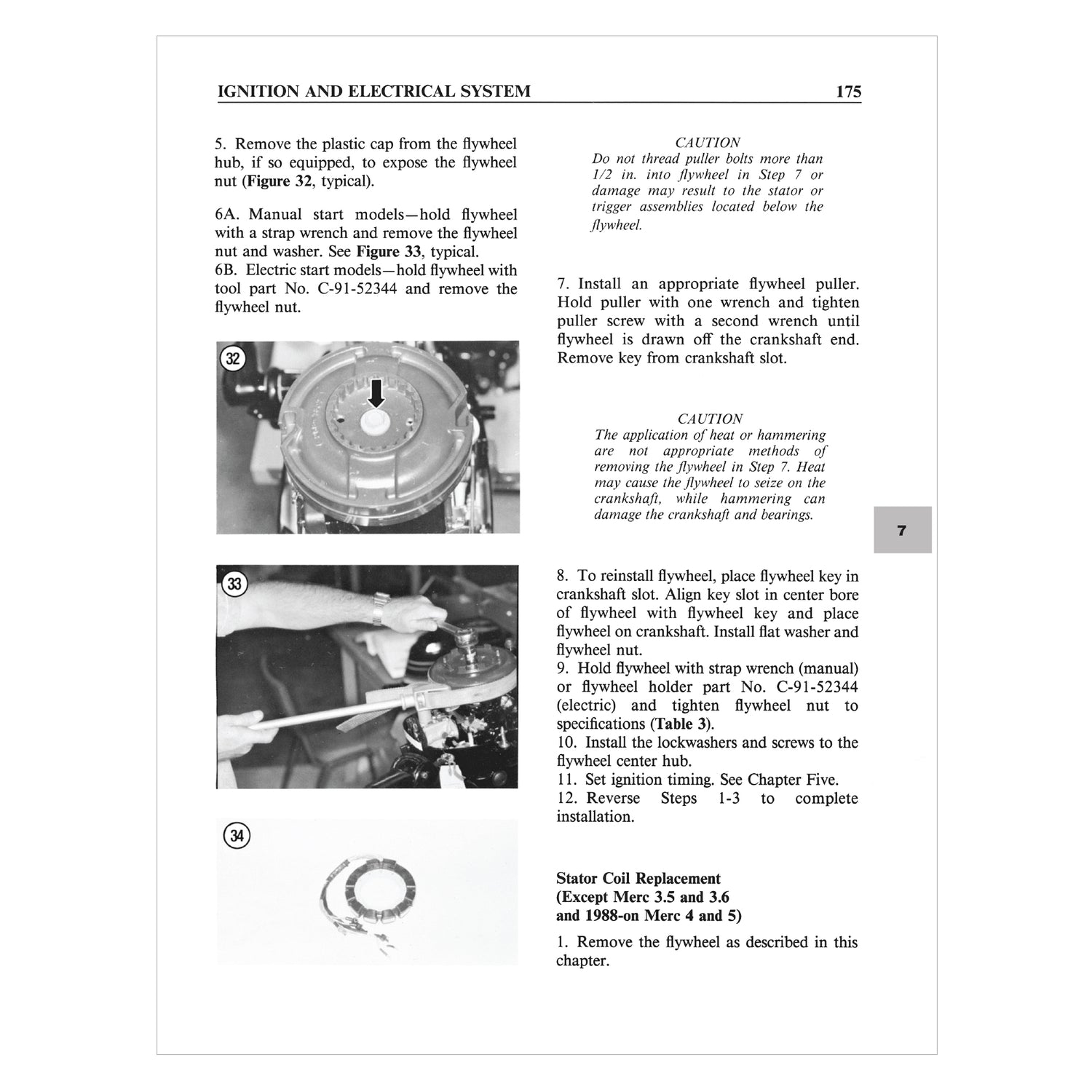 Mercury 3.5-40 HP Outboards Includes Electric Motors (1972-1989) Service Repair Manual