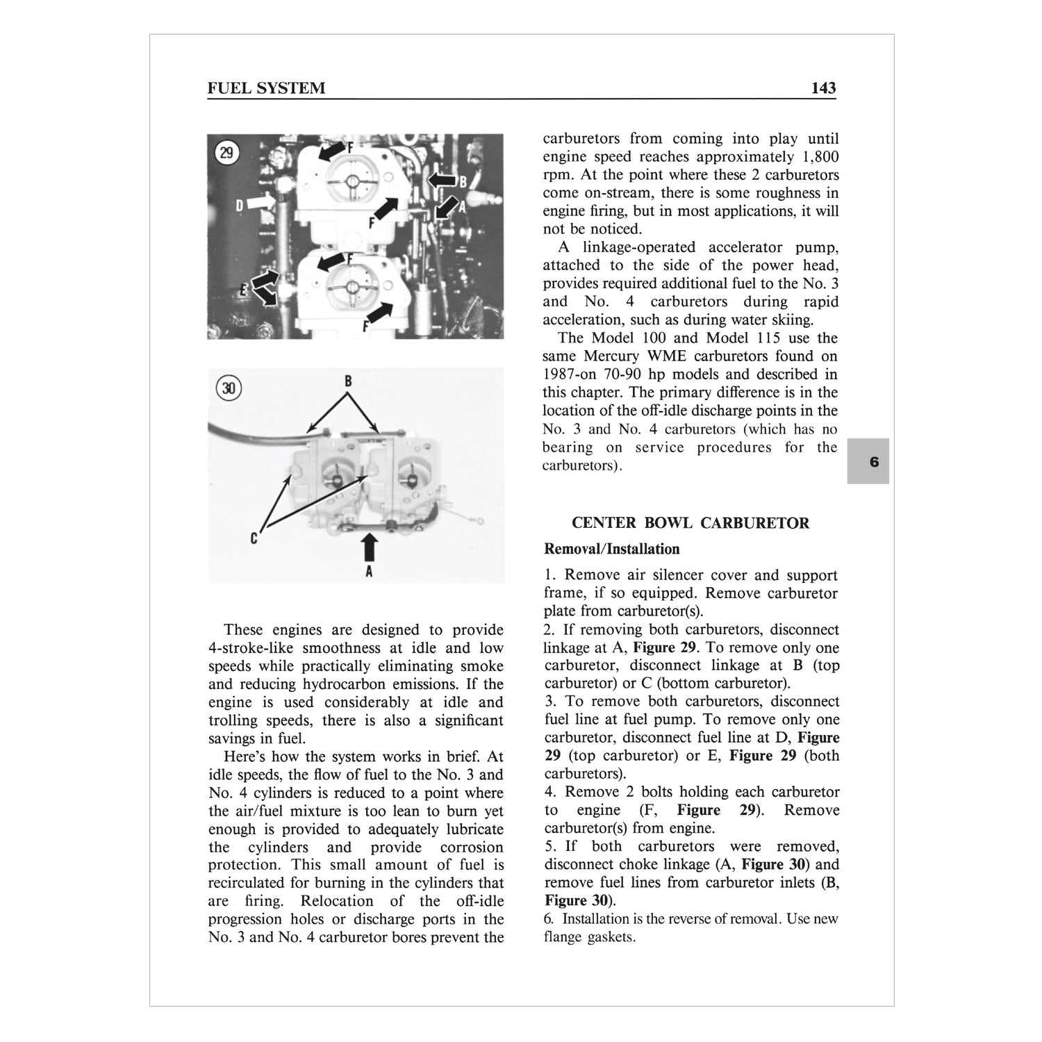 Mercury Inline V-6 45 Outboard 45-225 HP (1972-1989) Service Repair Manual