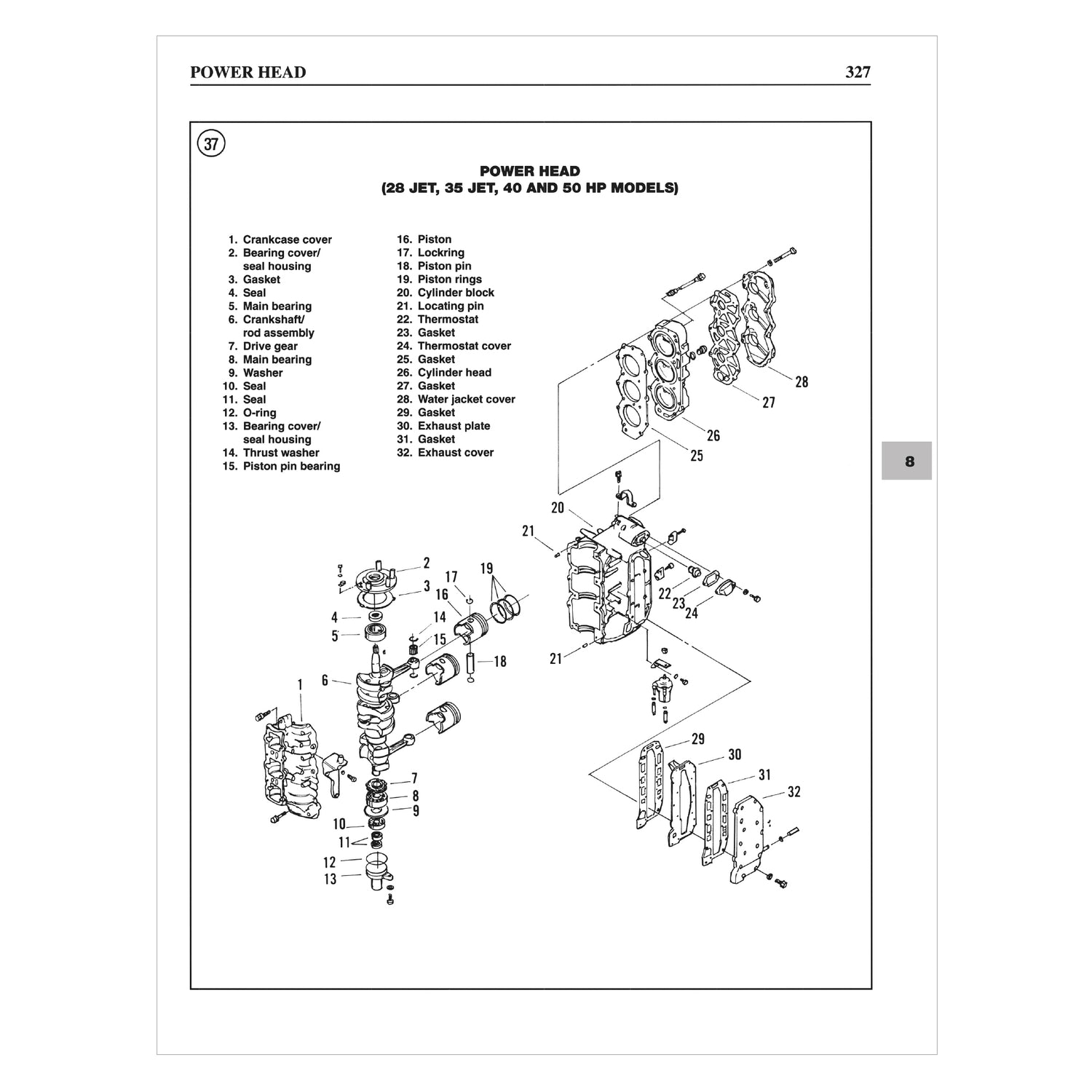 Yamaha 2-250 HP Two Stroke Outboard & Jet Drives (1996-1998) Service & Repair Manual