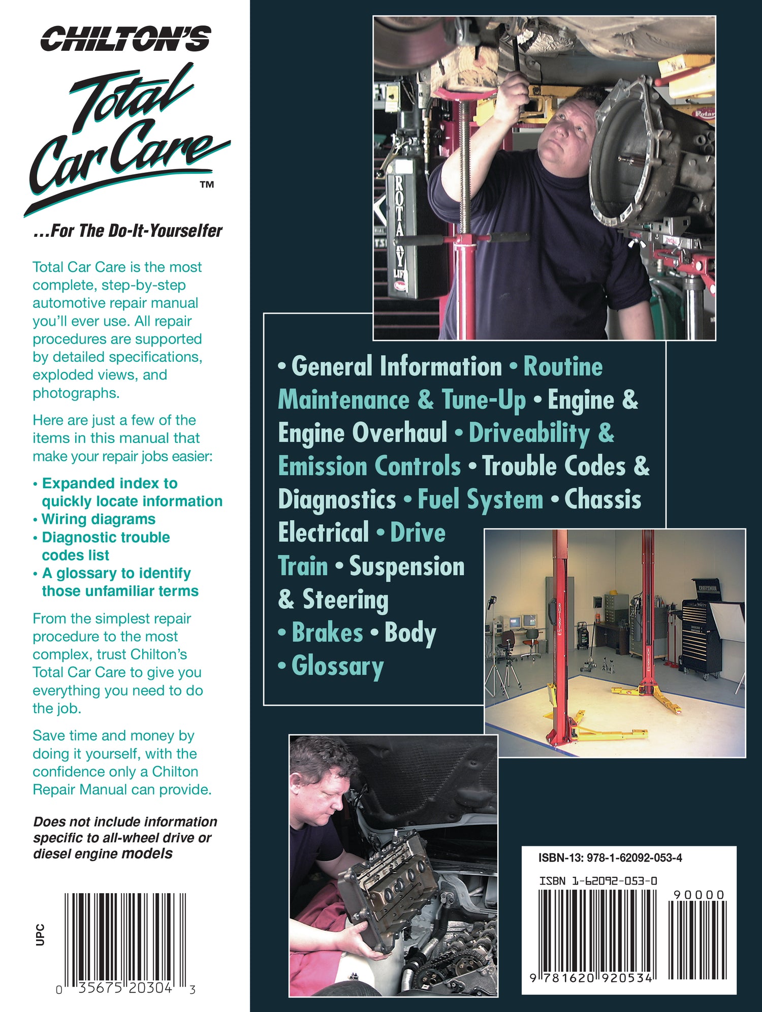 Chrysler Grand Caravan/Town & Country (2008-12) (exc. information specific to FWD or diesel models) Chilton Repair Manual (USA)