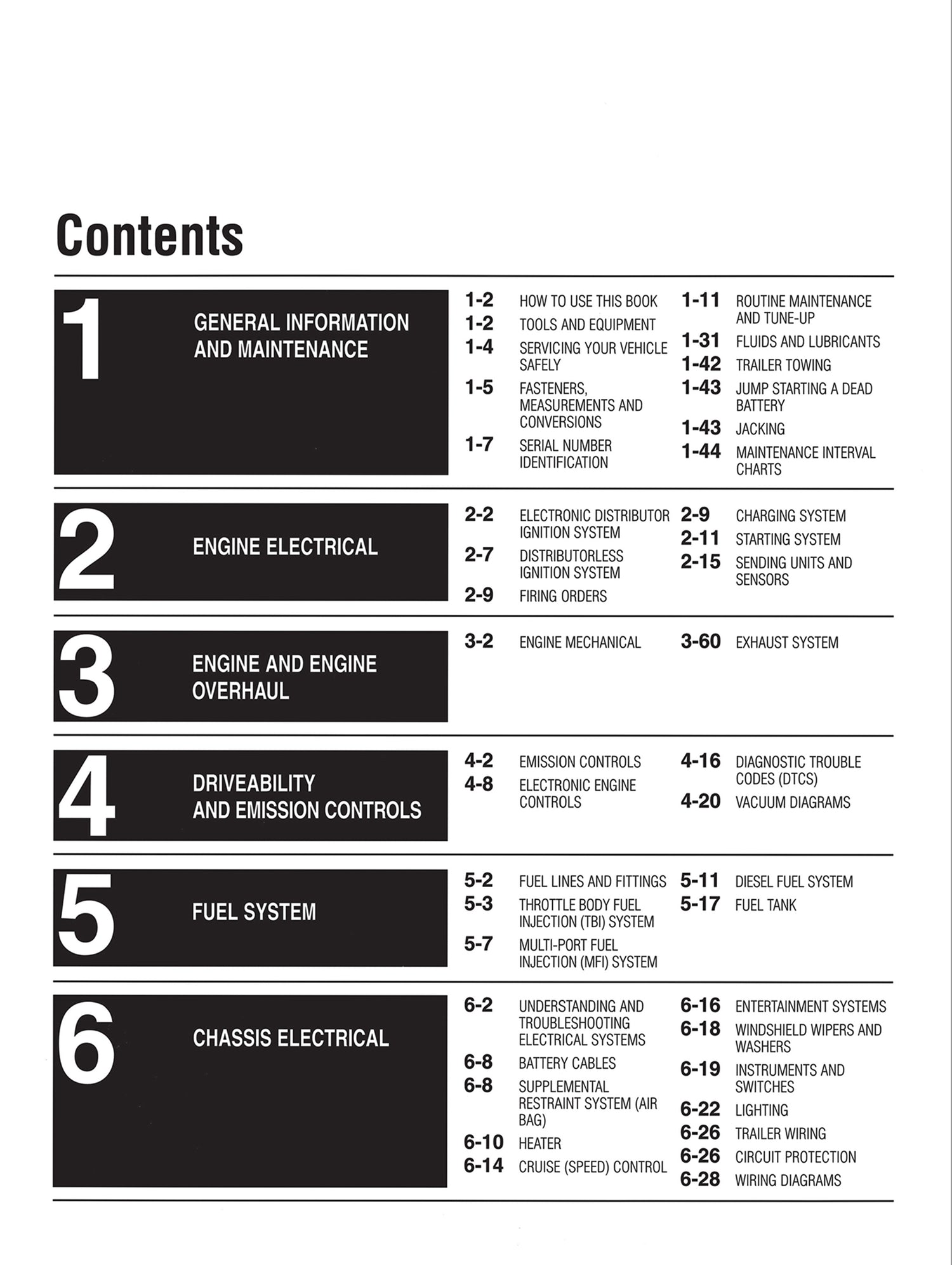 Chrysler Full-Size Trucks Chilton Repair Manual for 1989-96 covering all models of 1/2, 3/4 and 1-ton Picks-Ups, Dakota and Ramcharger (2 and 4 wheel drive, gas and diesel engines)