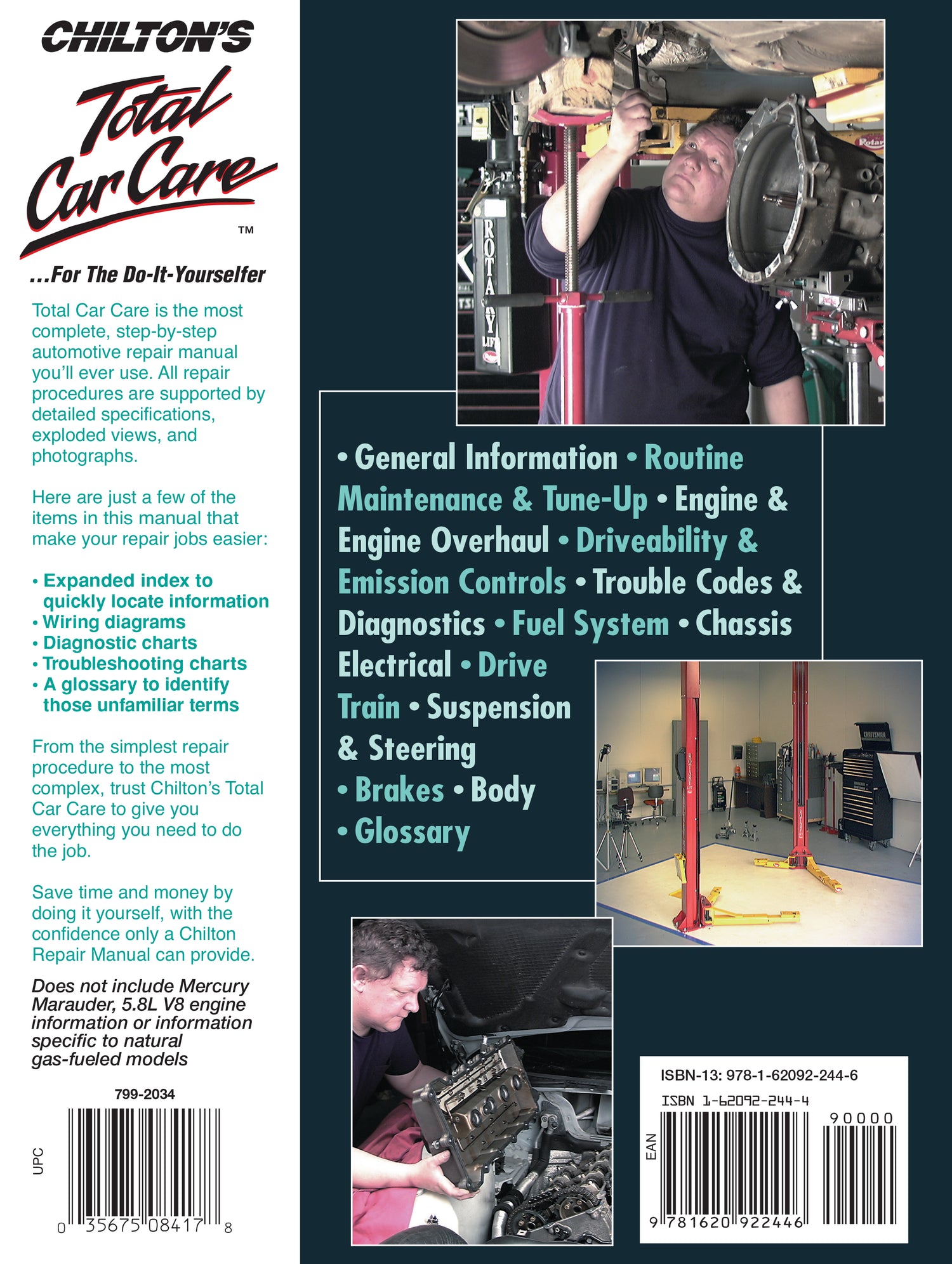 Ford Crown Victoria/Grand Marquis (89-10) for except the Mercury Marauder 5.8L V8 or natural gas-fueled models Chilton Repair Manual (USA)