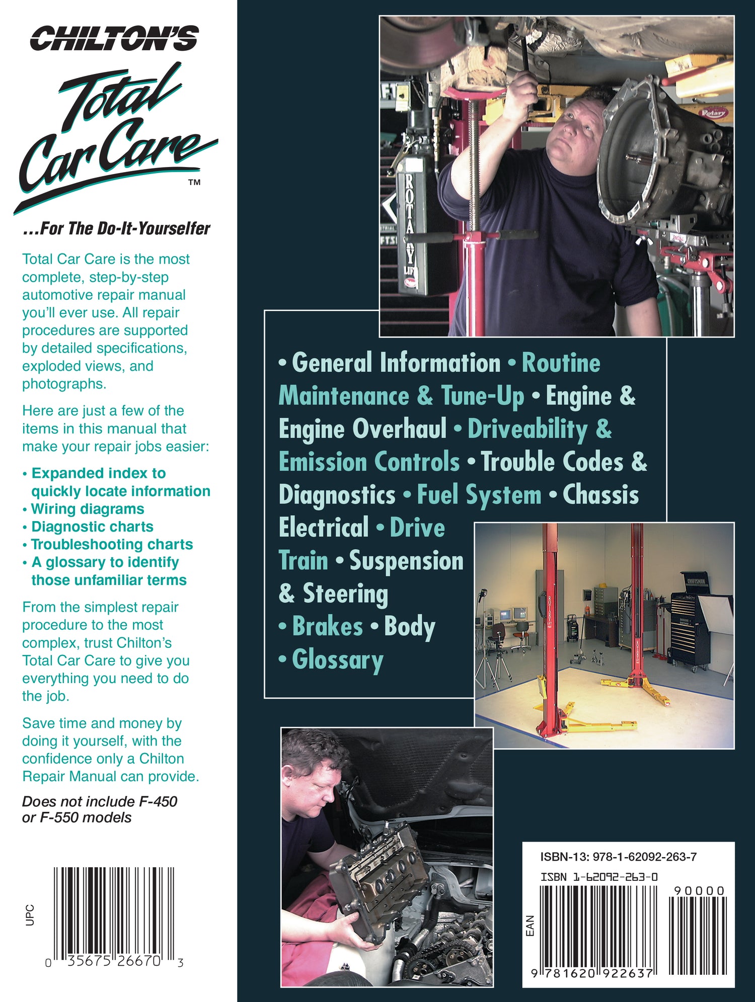 Ford Super-Duty F-250 & Super-Duty F-350 2WD & 4WD Gas & Diesel Pick-ups 2011-16 Chilton Repair Manual