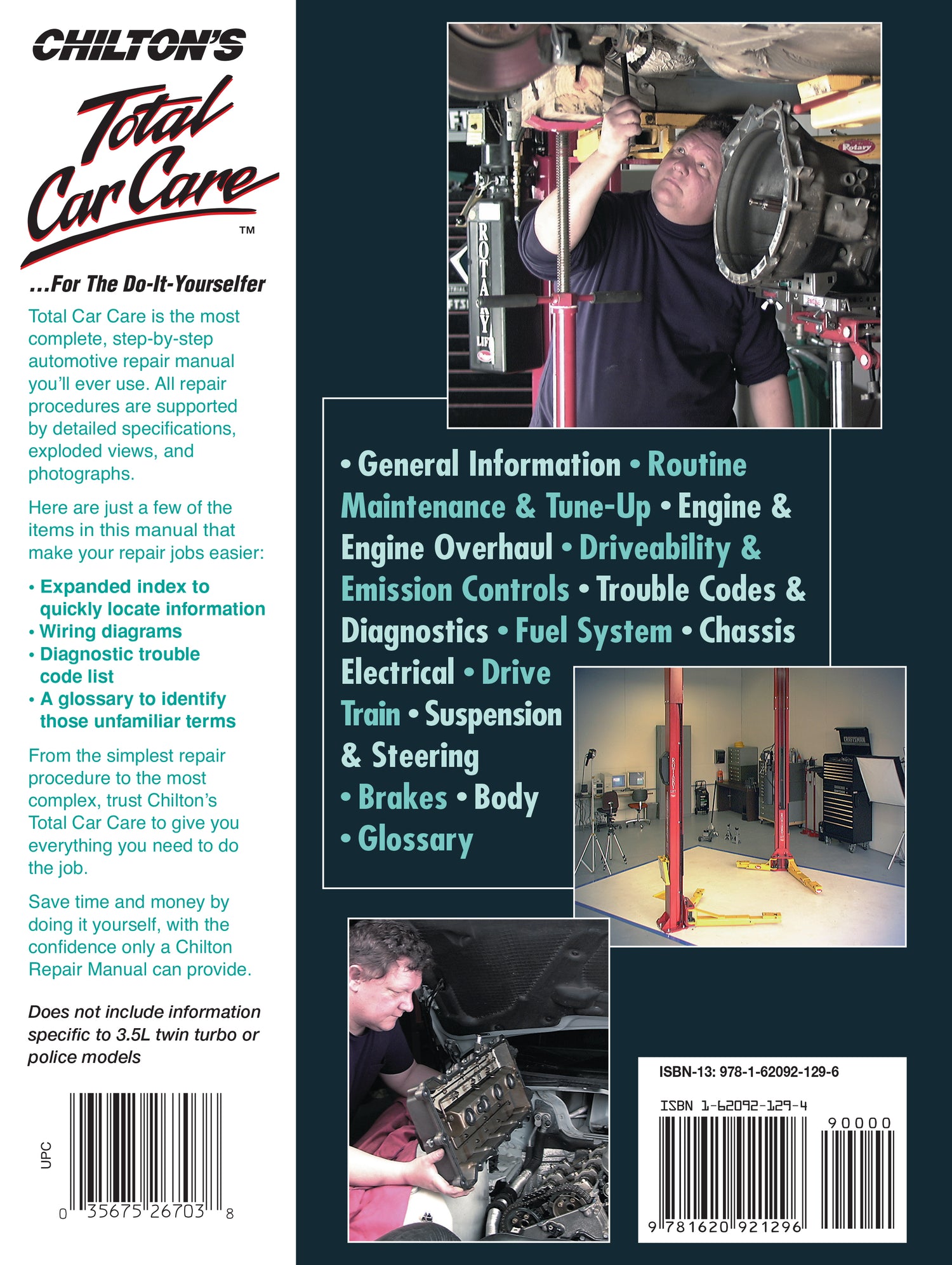 Ford Taurus & Five Hundred, Mercury Montego & Sable covering Taurus (2008-14), Five Hundred (2005-07), Montego (2005-07) & Sable (2008-09) Chilton Repair Manual (USA)