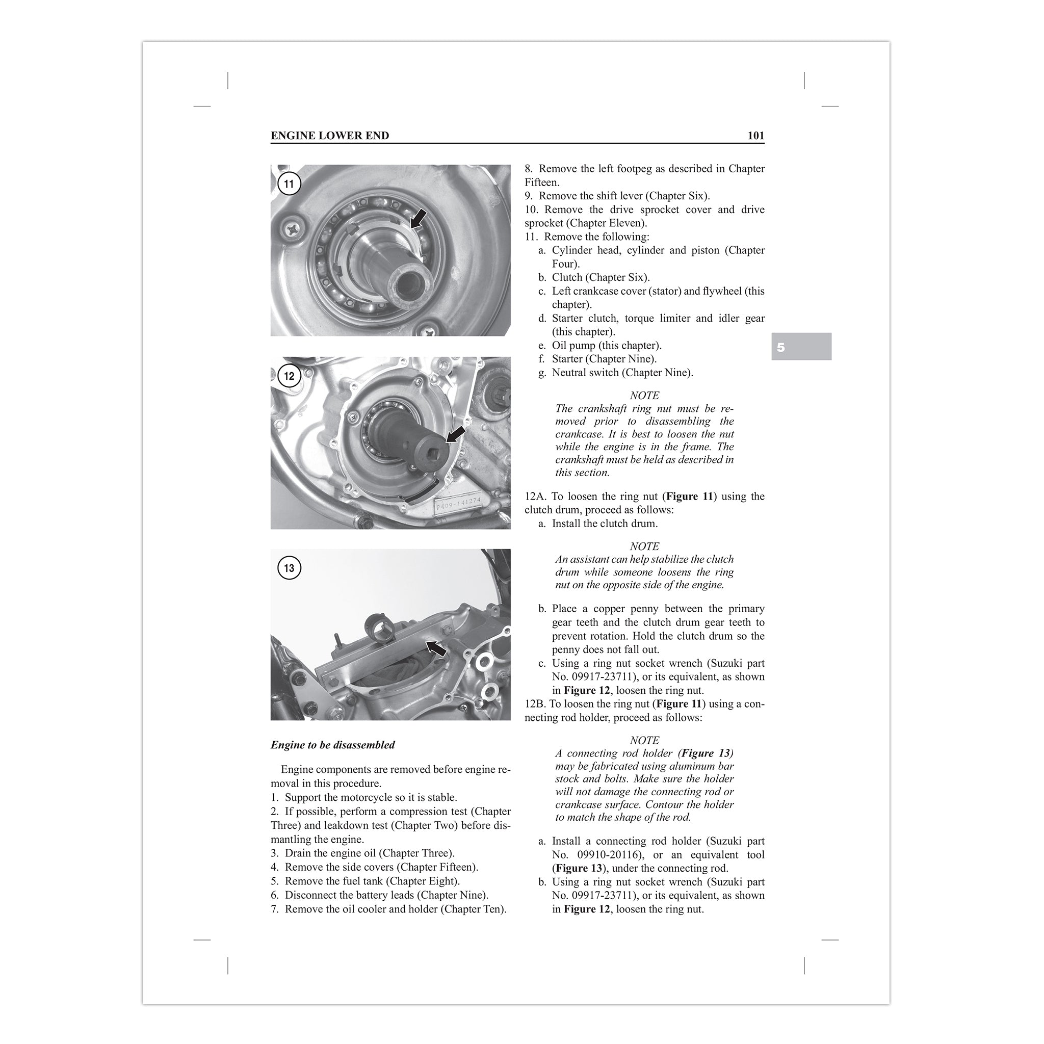 Suzuki DR650 Series Motorcycle (1996-2019) Service Repair Manual