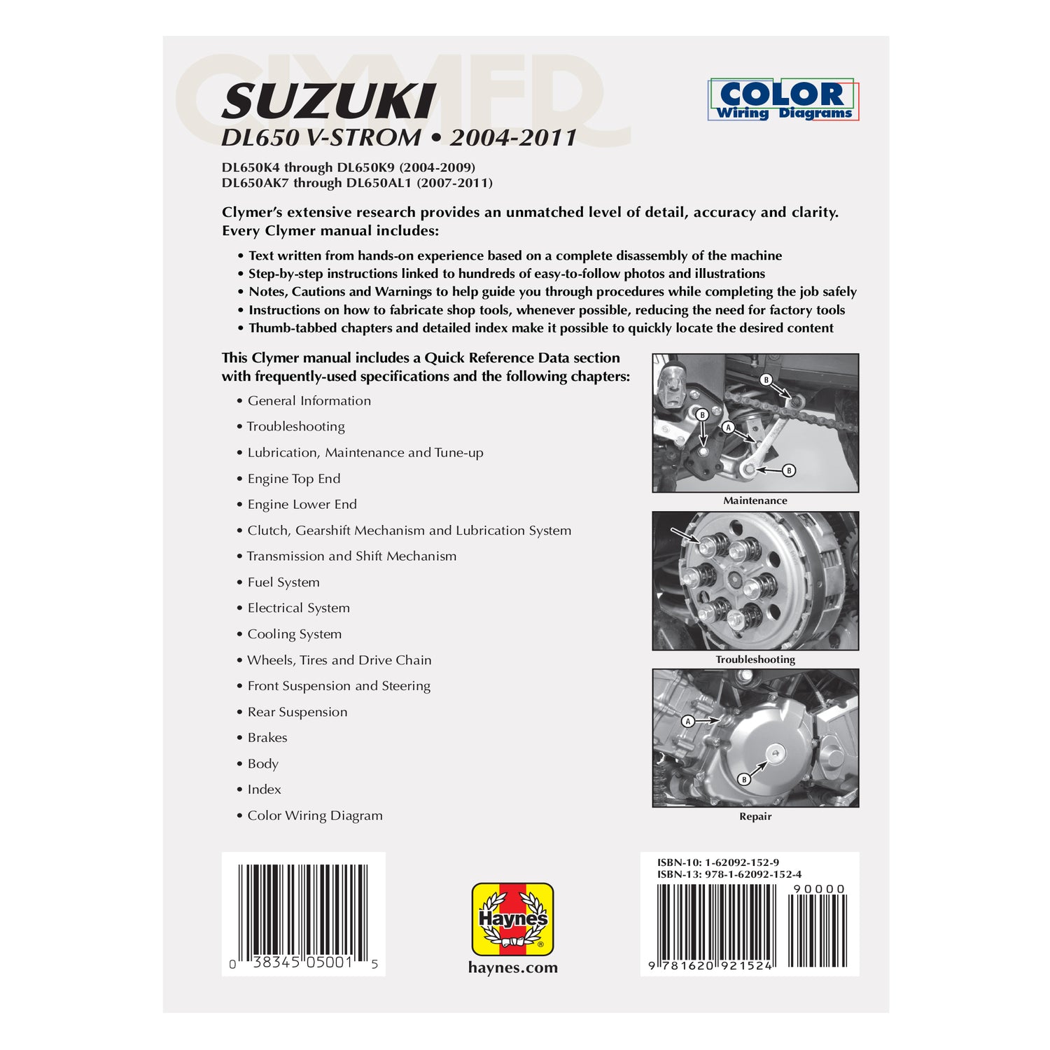 Suzuki DL650 V-Strom Motorcycle (2004-2011) Service Repair Manual