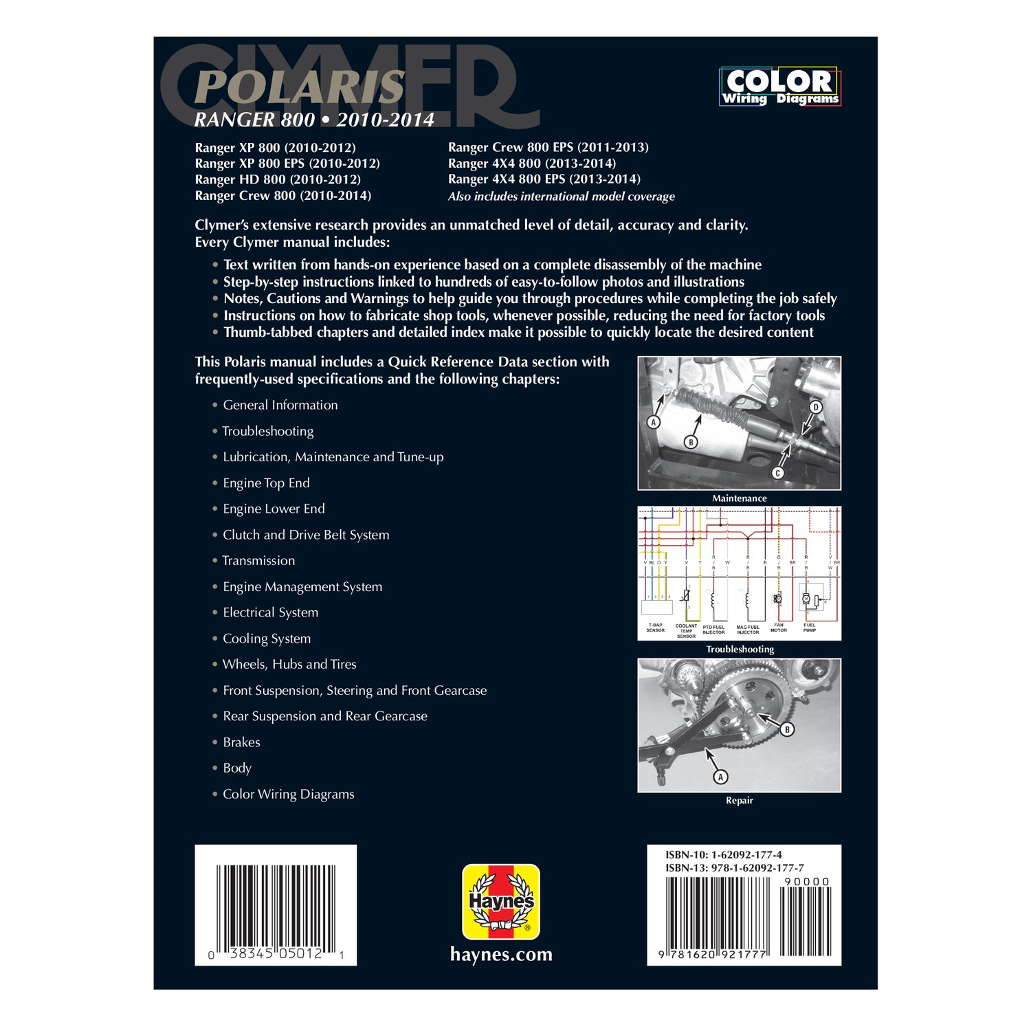 Polaris Ranger 800 Side By Side UTV (10-14) Service Repair Manual