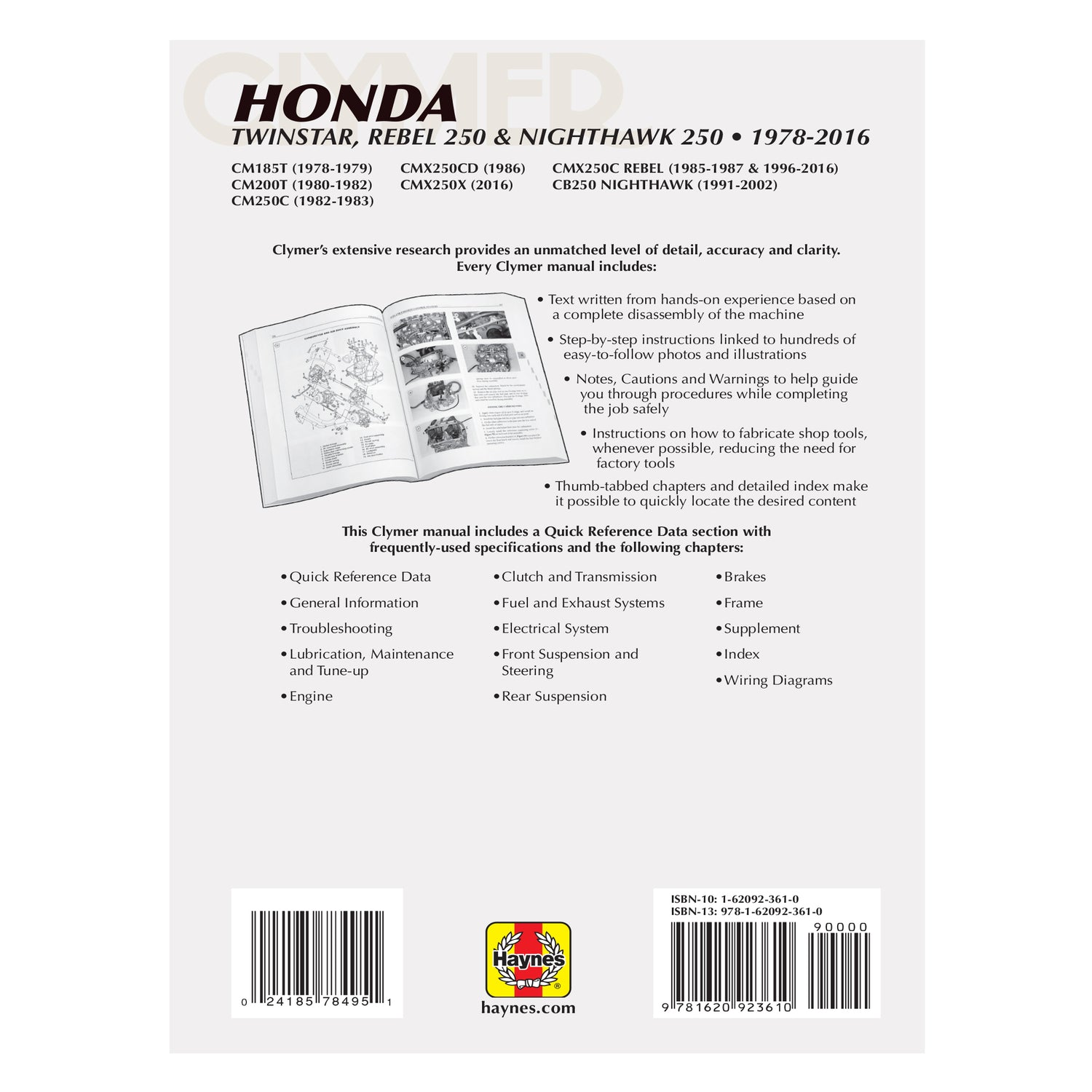 Honda Twinstar & Nighthawk 250 Motorcycle (1978-2016) Service Repair Manual