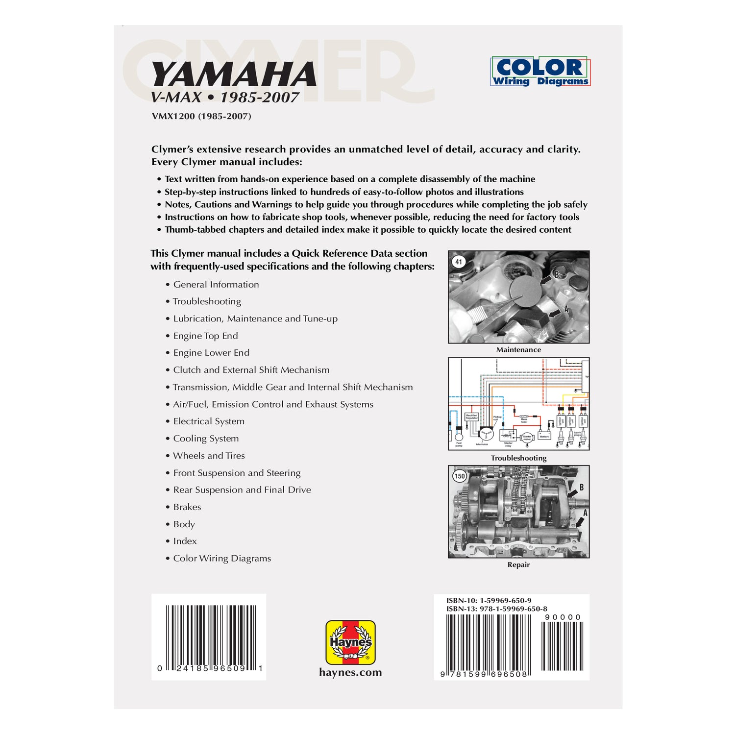 Yamaha V-Max Motorcycle (1985-2007) Service Repair Manual