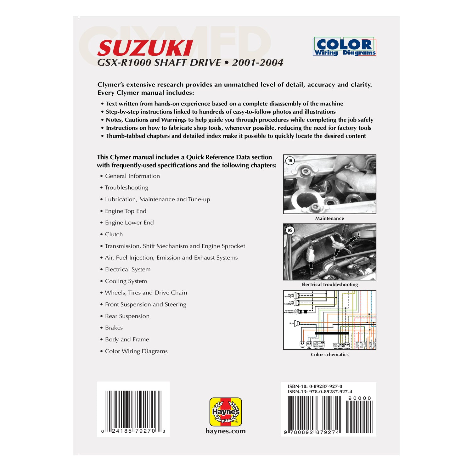 Suzuki GSX-R1000 Motorcycle (2001-2004) Service Repair Manual