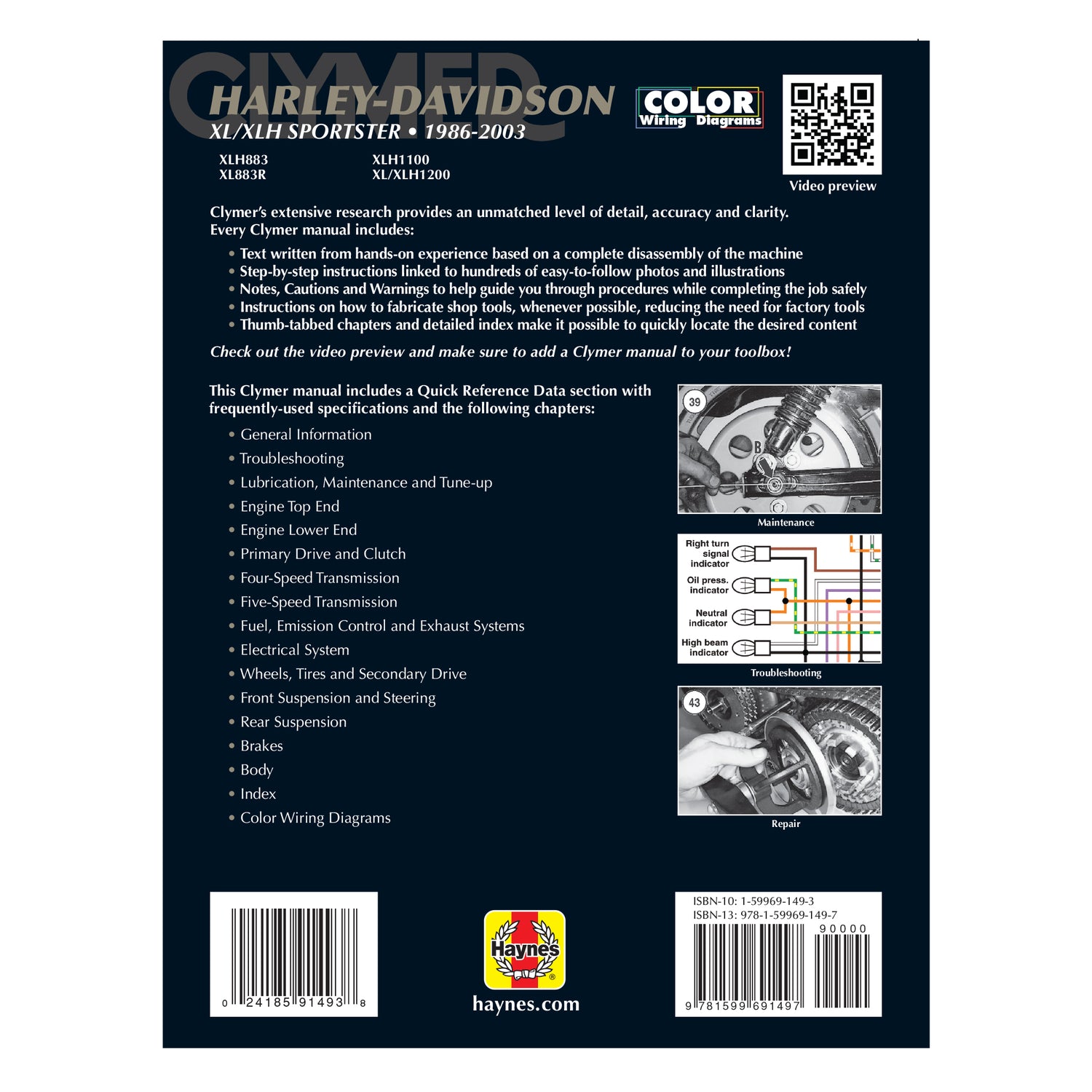 Harley-Davidson Sportster Motorcycle (1986-2003) Service Repair Manual