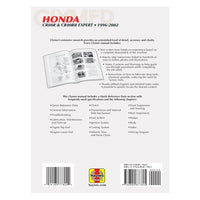 Honda CR80R & CR80RB Expert Motorcycle (1992-1996) Service Repair Manual