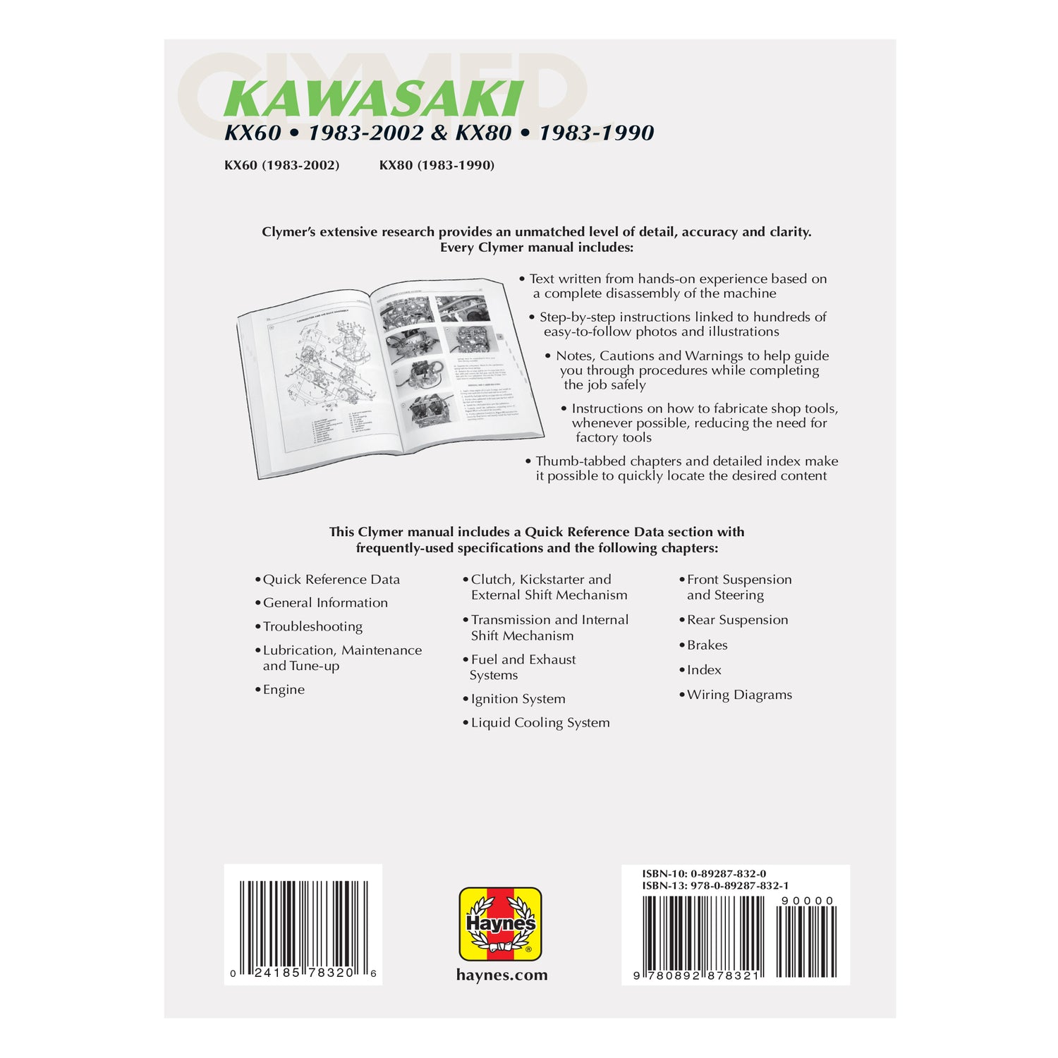 Kawasaki KX60 (1983-2002) & KX80 (1983-1990) Motorcycle Service Repair Manual