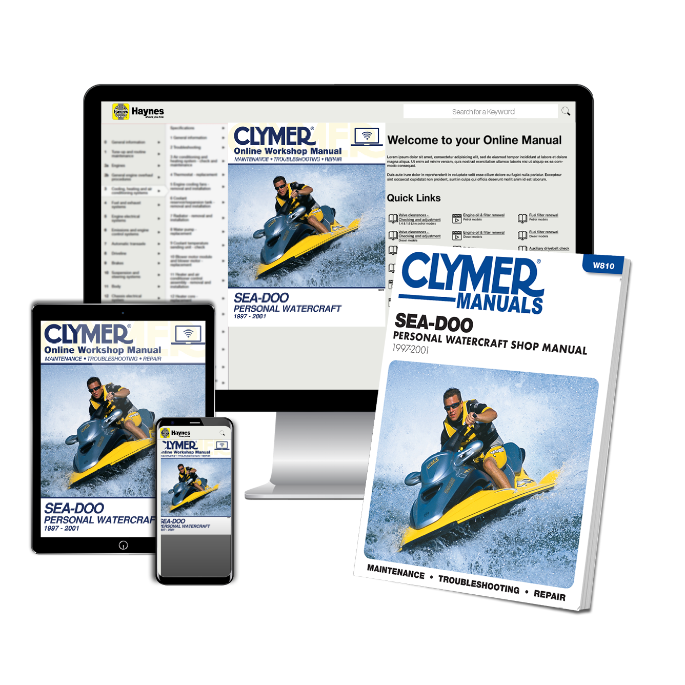 Sea Doo Personal Watercraft (1997-2001) Service Repair Manual